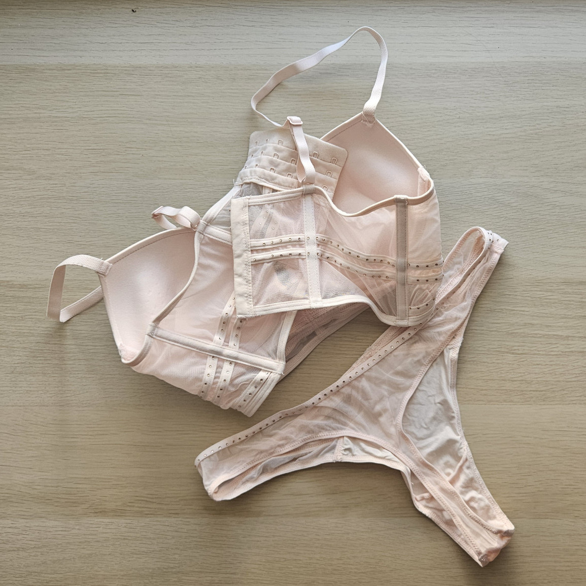 Peach Lingerie Set